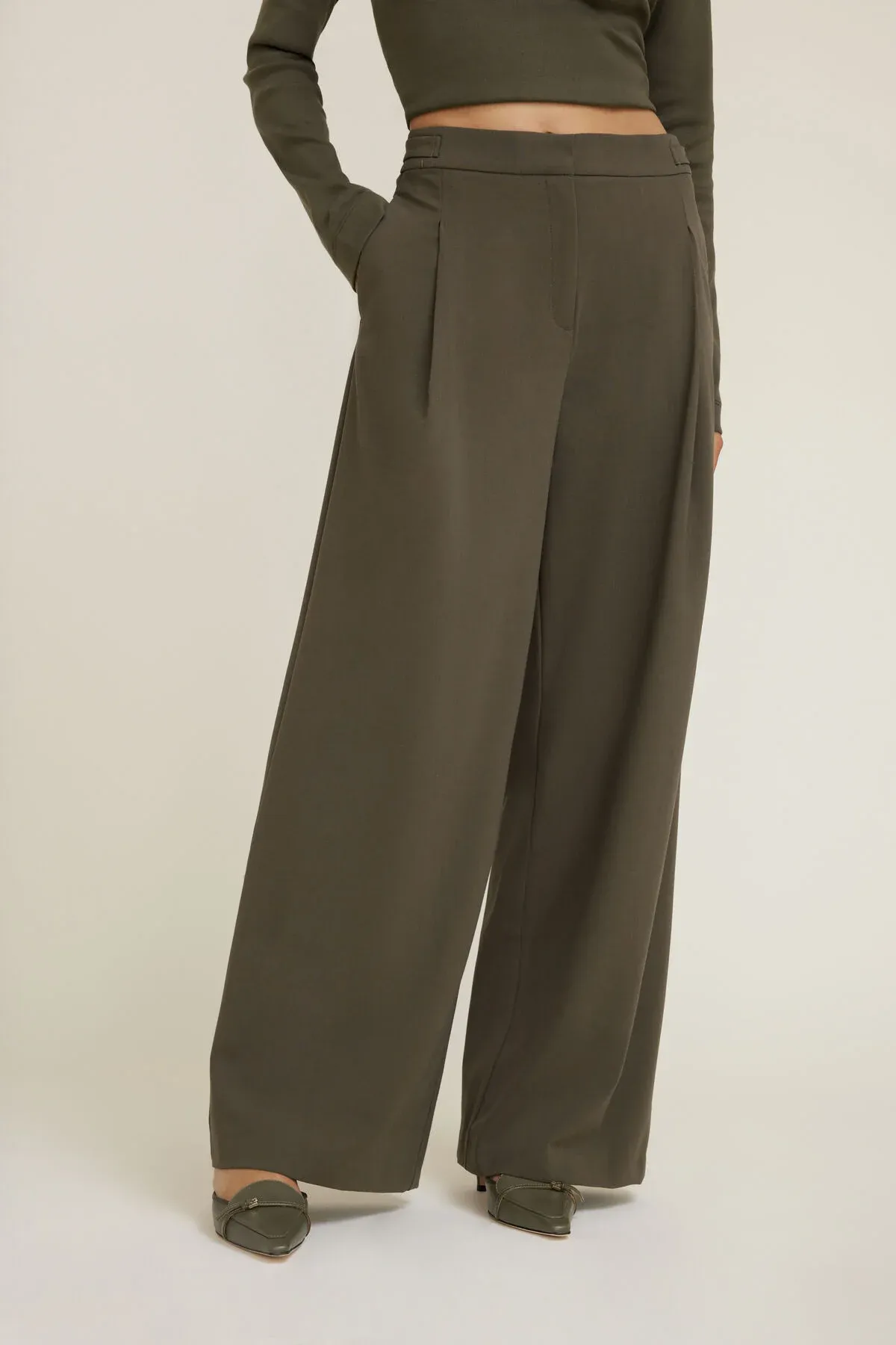 Leni Pleated Wide Leg Pants sold by Dynamite product image thumbnail 2