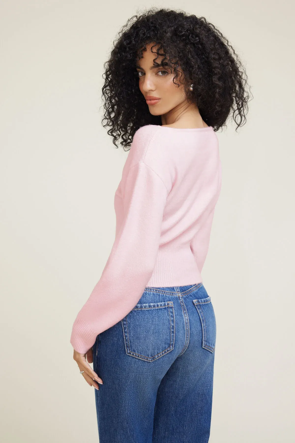 Juliet Cinched Boat Neck Sweater sold by Dynamite product image thumbnail 5