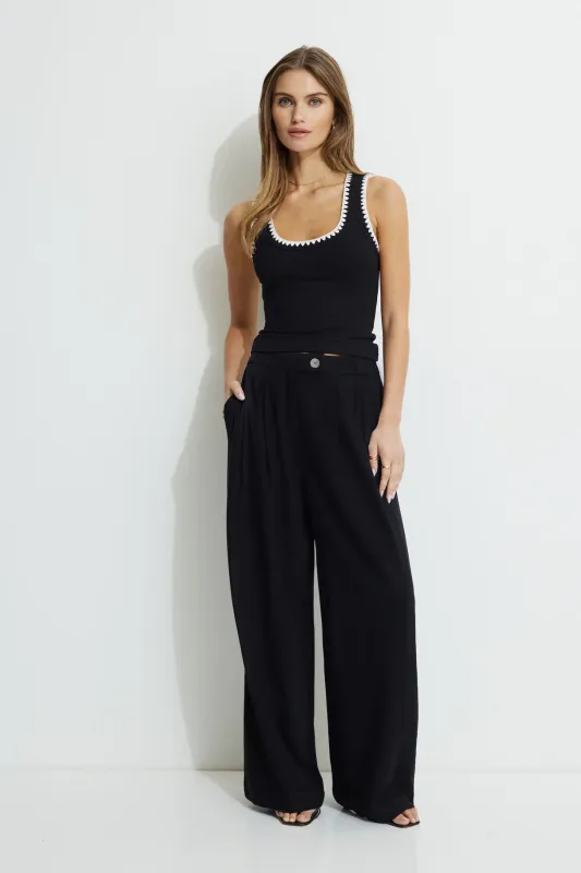 Pleated Linen Pants sold by Dynamite