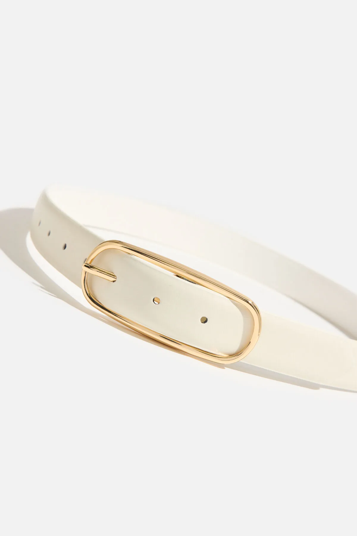 Oval Slim Faux Leather Belt sold by Dynamite product image thumbnail 3