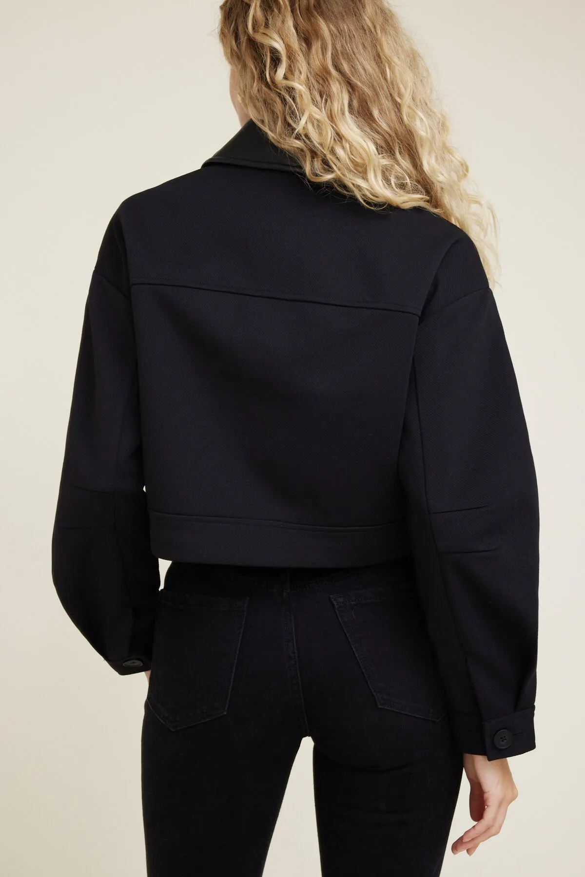 Cropped Collared Jacket sold by Dynamite product image thumbnail 4