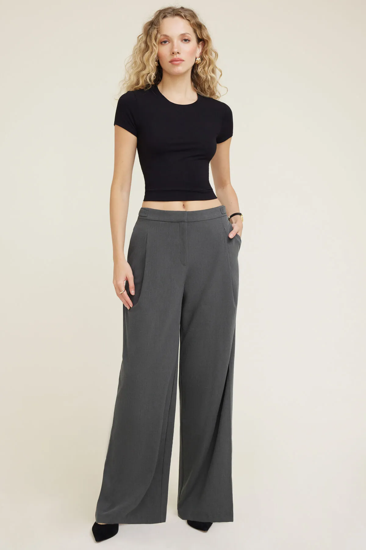 Leni Pleated Wide Leg Pants sold by Dynamite