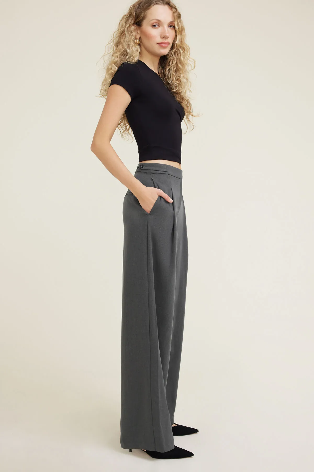 Leni Pleated Wide Leg Pants sold by Dynamite product image thumbnail 4