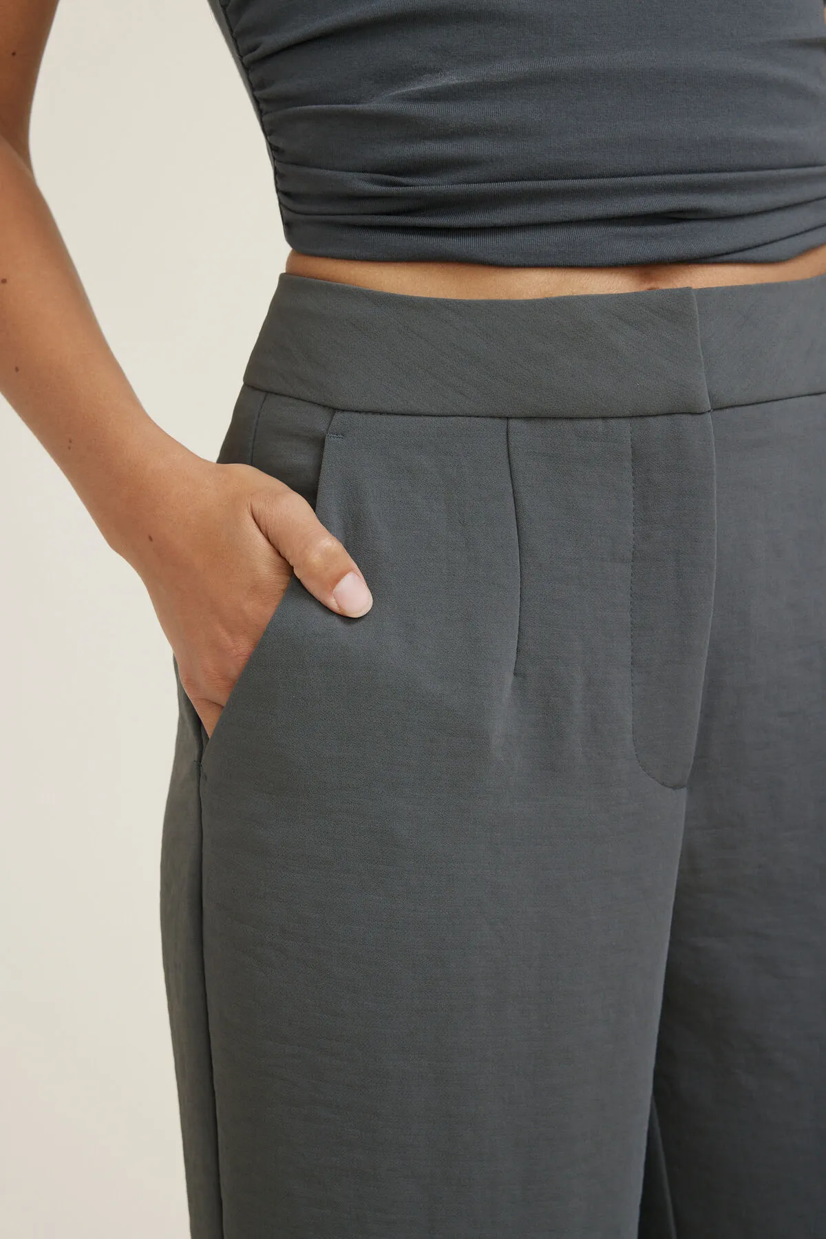 Yasmin Airflow Straight Leg Pants sold by Dynamite product image thumbnail 3