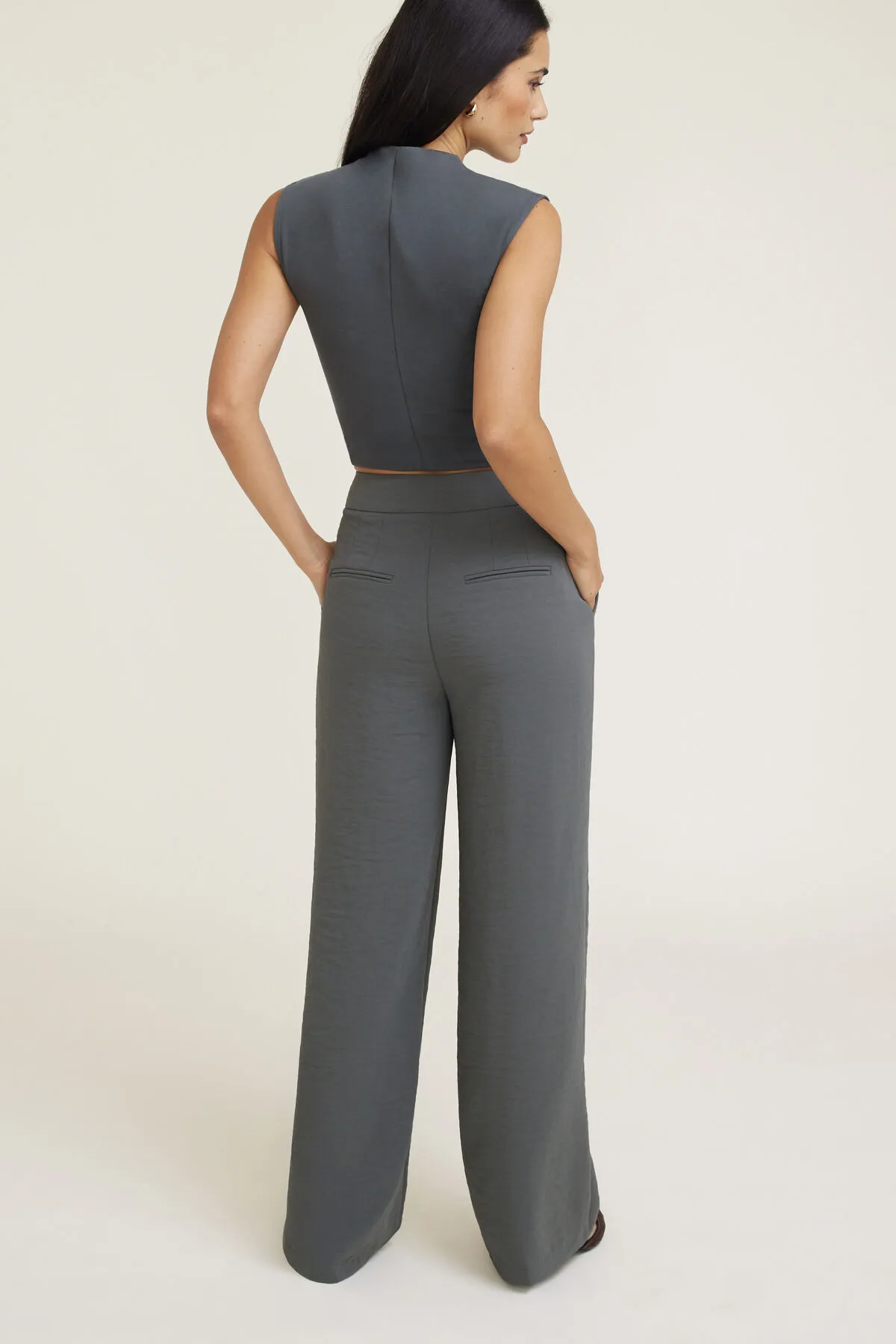 Yasmin Airflow Straight Leg Pants sold by Dynamite product image thumbnail 5