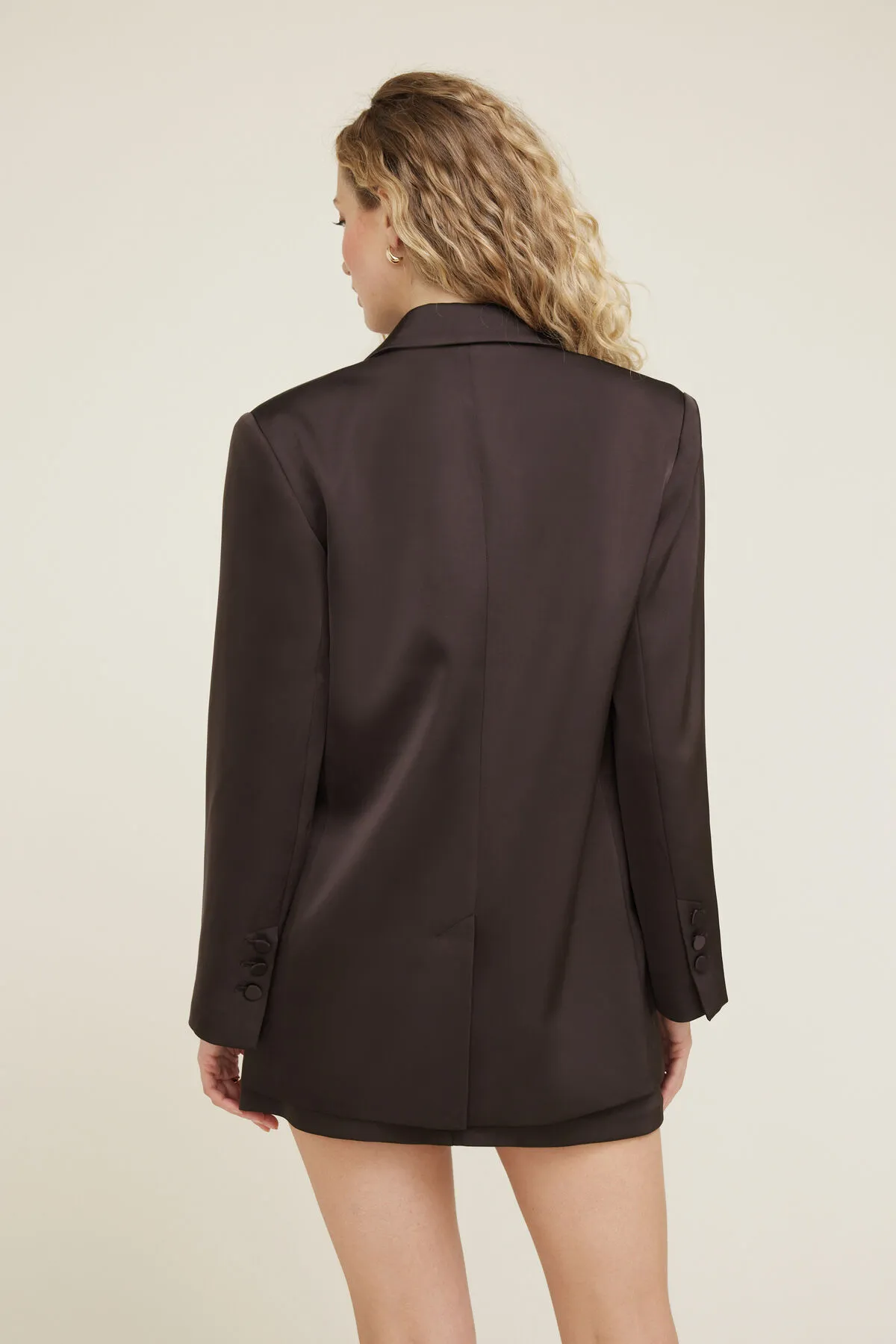Noa Oversized Satin Blazer sold by Dynamite product image thumbnail 5