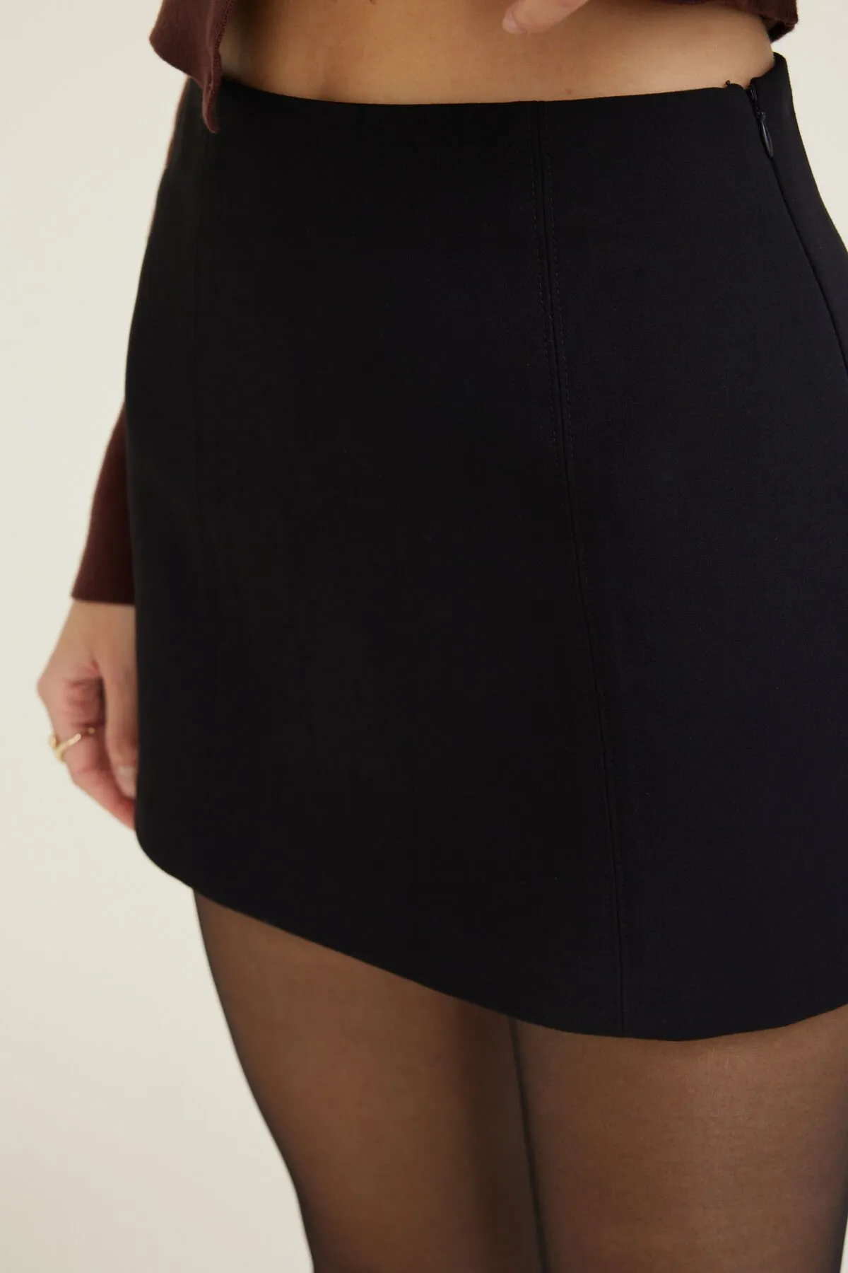 Kylie Seam Mini Skirt sold by Dynamite product image thumbnail 4