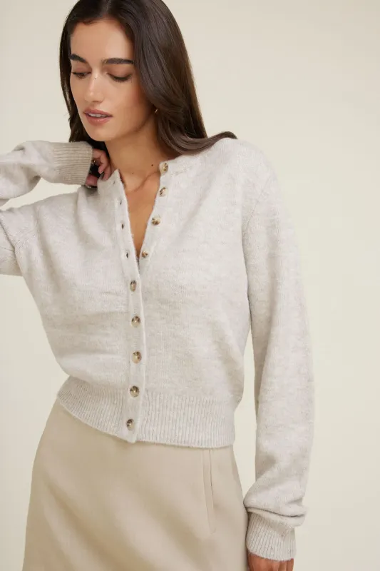 Rebecca Crewneck Cardigan sold by Dynamite