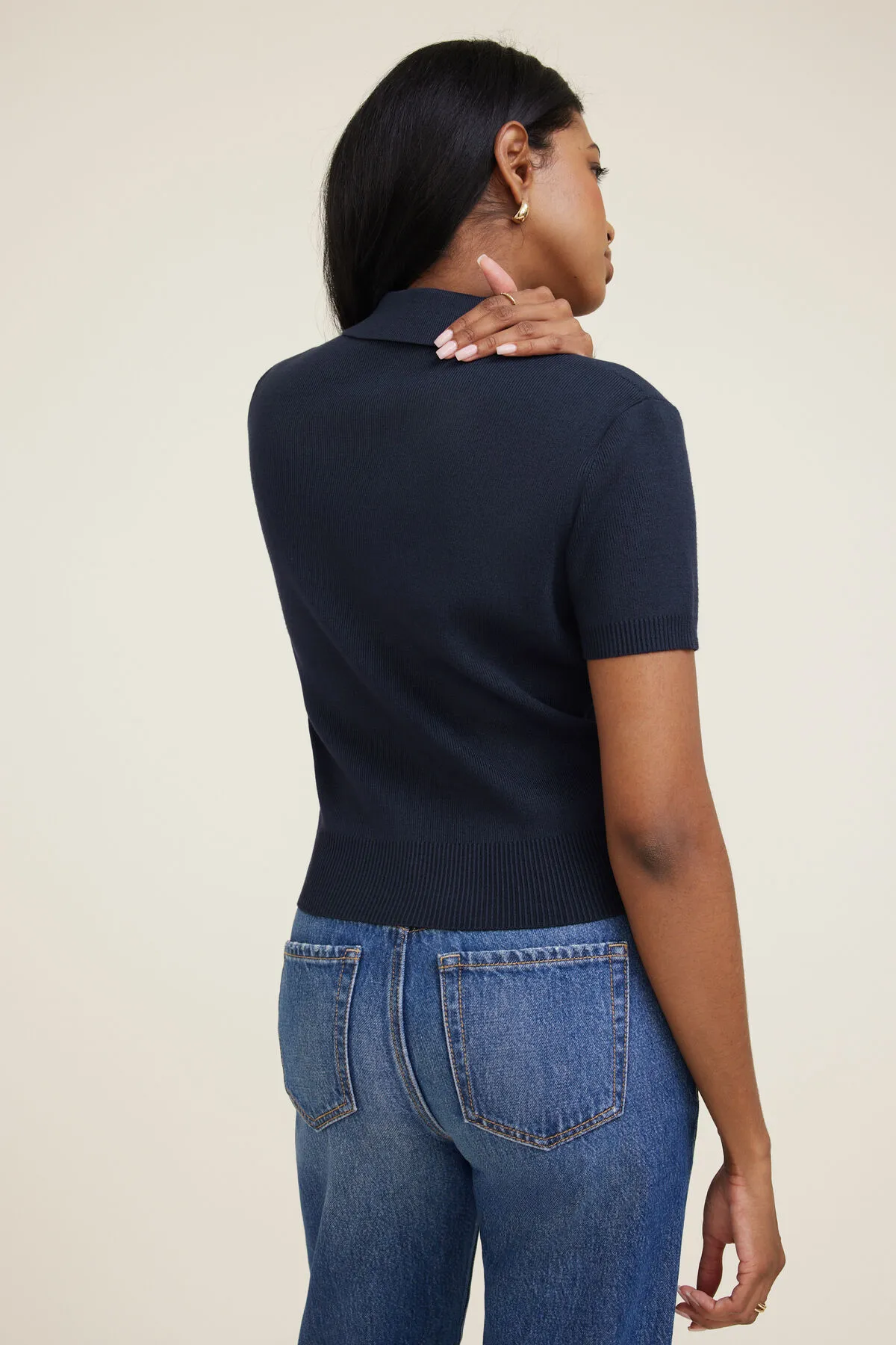 Polo Crewneck Cardigan sold by Dynamite product image thumbnail 5