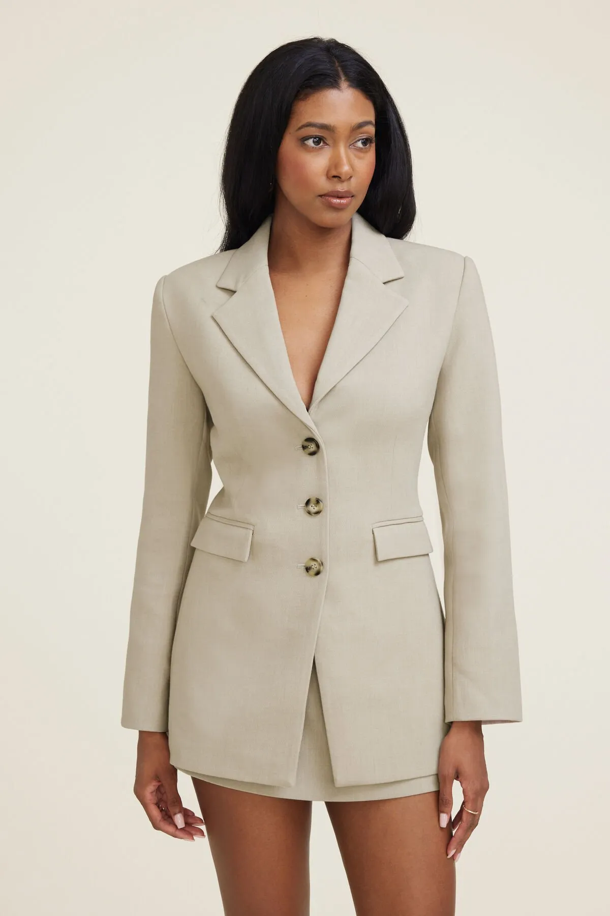 Nipped Waist Blazer sold by Dynamite