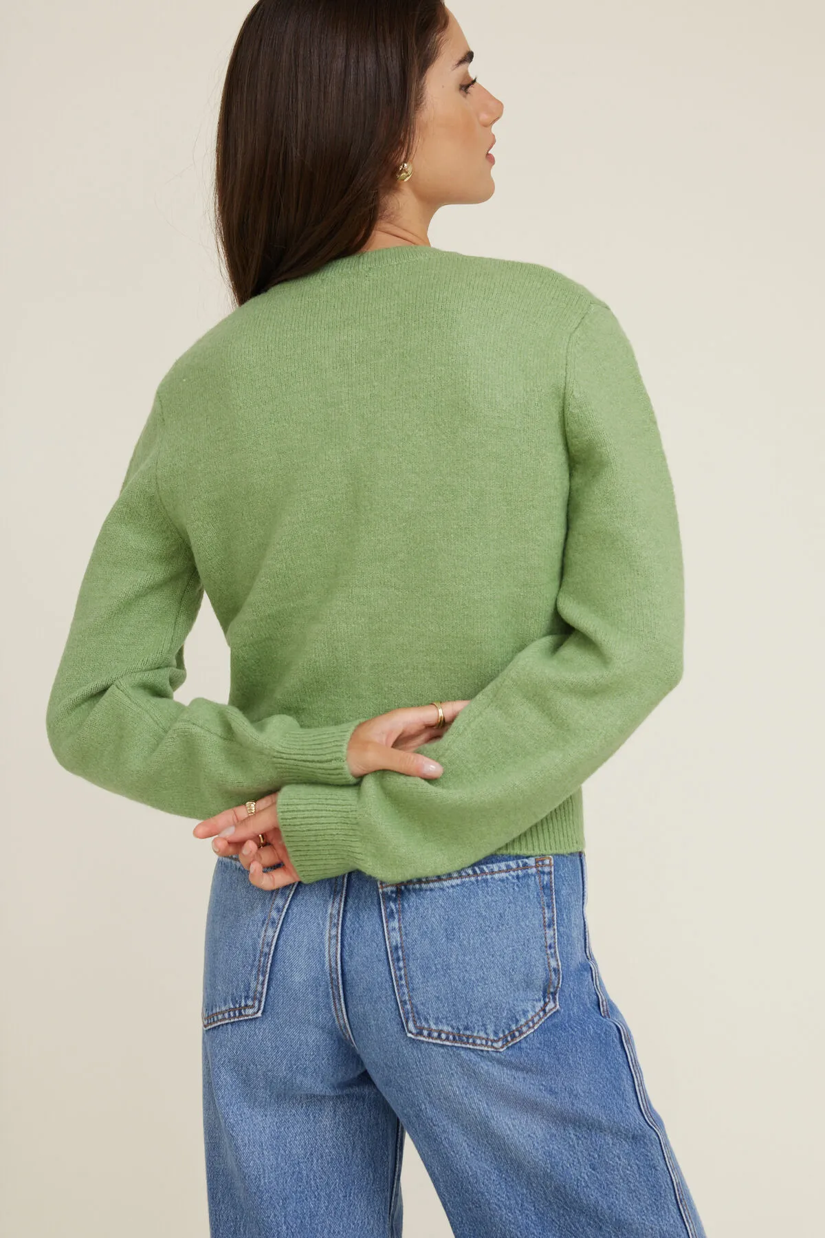 Rebecca Crewneck Cardigan sold by Dynamite product image thumbnail 4