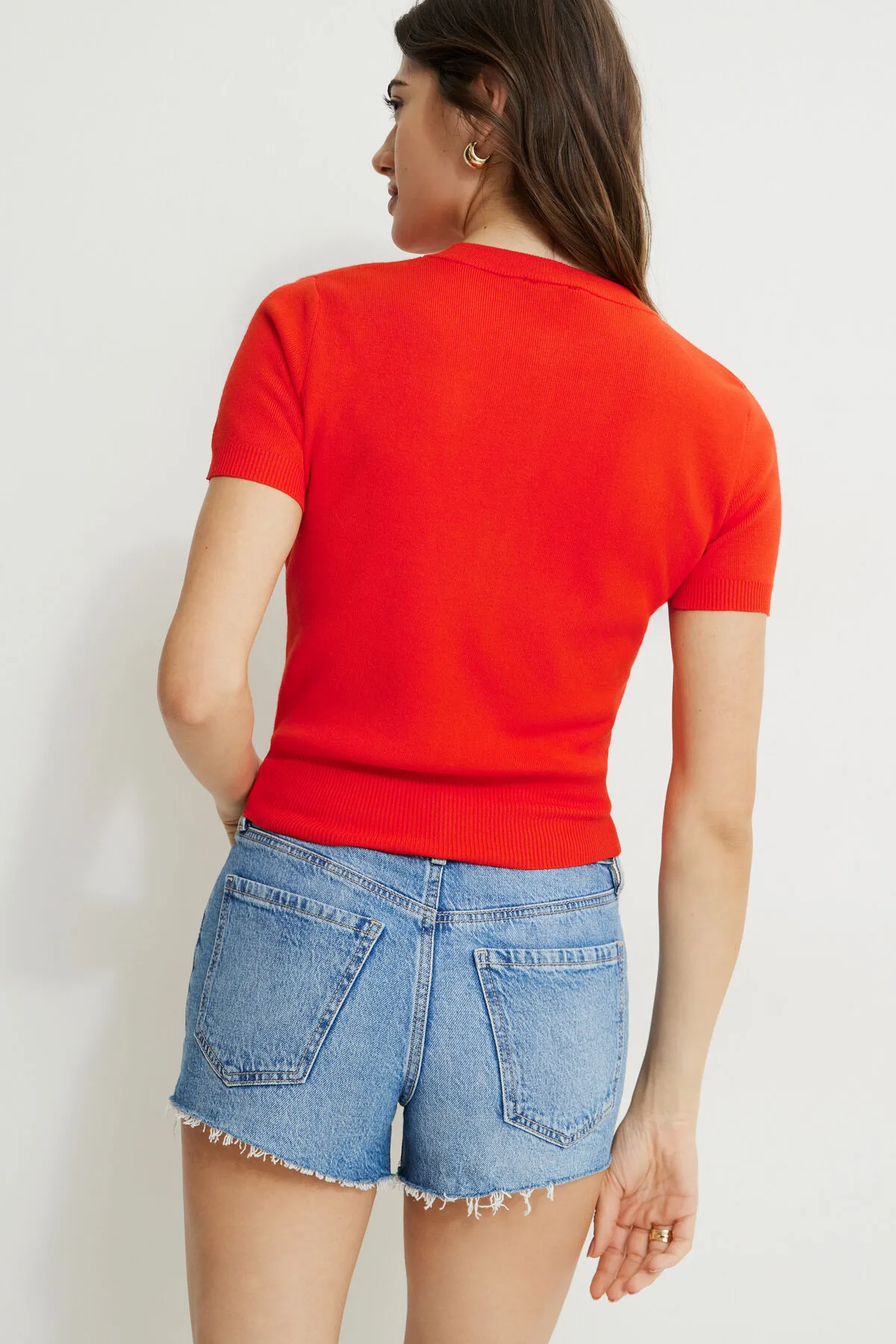 Becca Short Sleeve Cardigan sold by Dynamite product image thumbnail 4