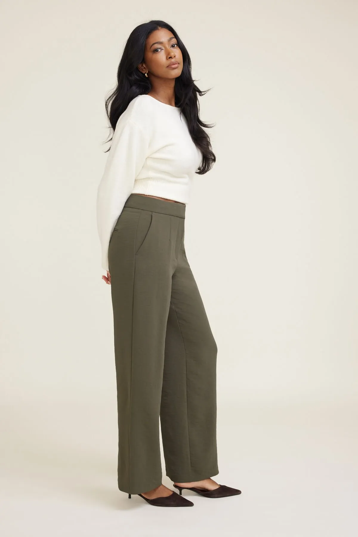 Yasmin Airflow Straight Leg Pants sold by Dynamite product image thumbnail 4