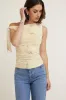Single Shoulder Tie Mesh Top sold by Dynamite