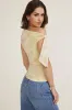 Single Shoulder Tie Mesh Top sold by Dynamite