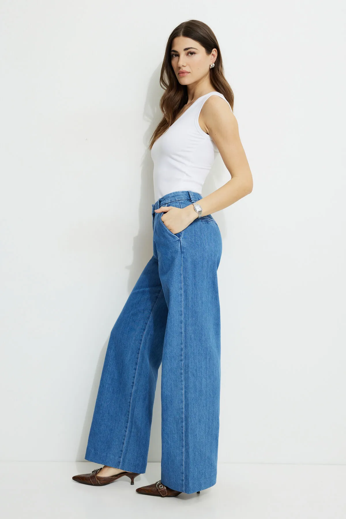 Wide Leg Trouser Jeans sold by Dynamite product image thumbnail 2