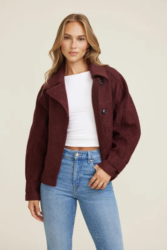 Boiled Wool Jacket sold by Dynamite