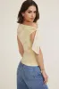 Single Shoulder Tie Mesh Top sold by Dynamite