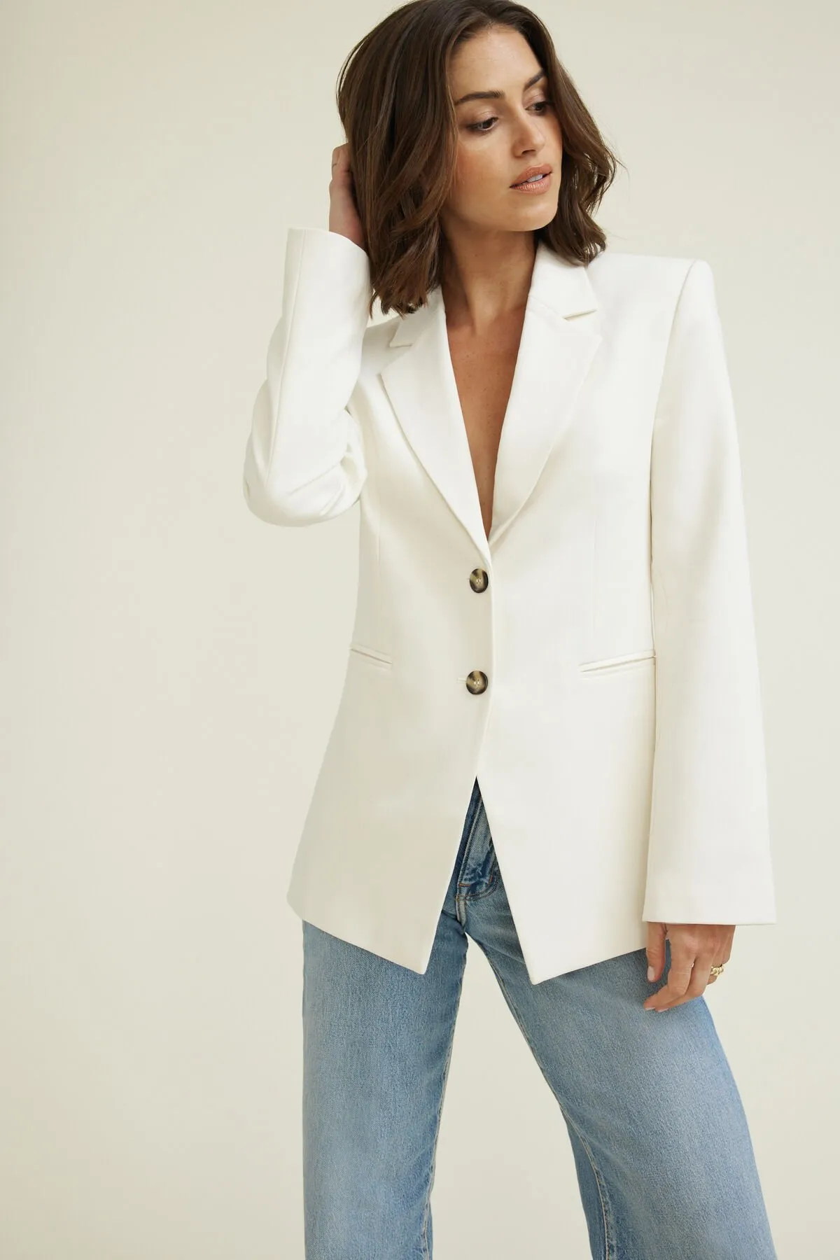Ezra Fitted Blazer sold by Dynamite