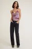 Bare Cowl Neck Mesh Printed Top sold by Dynamite
