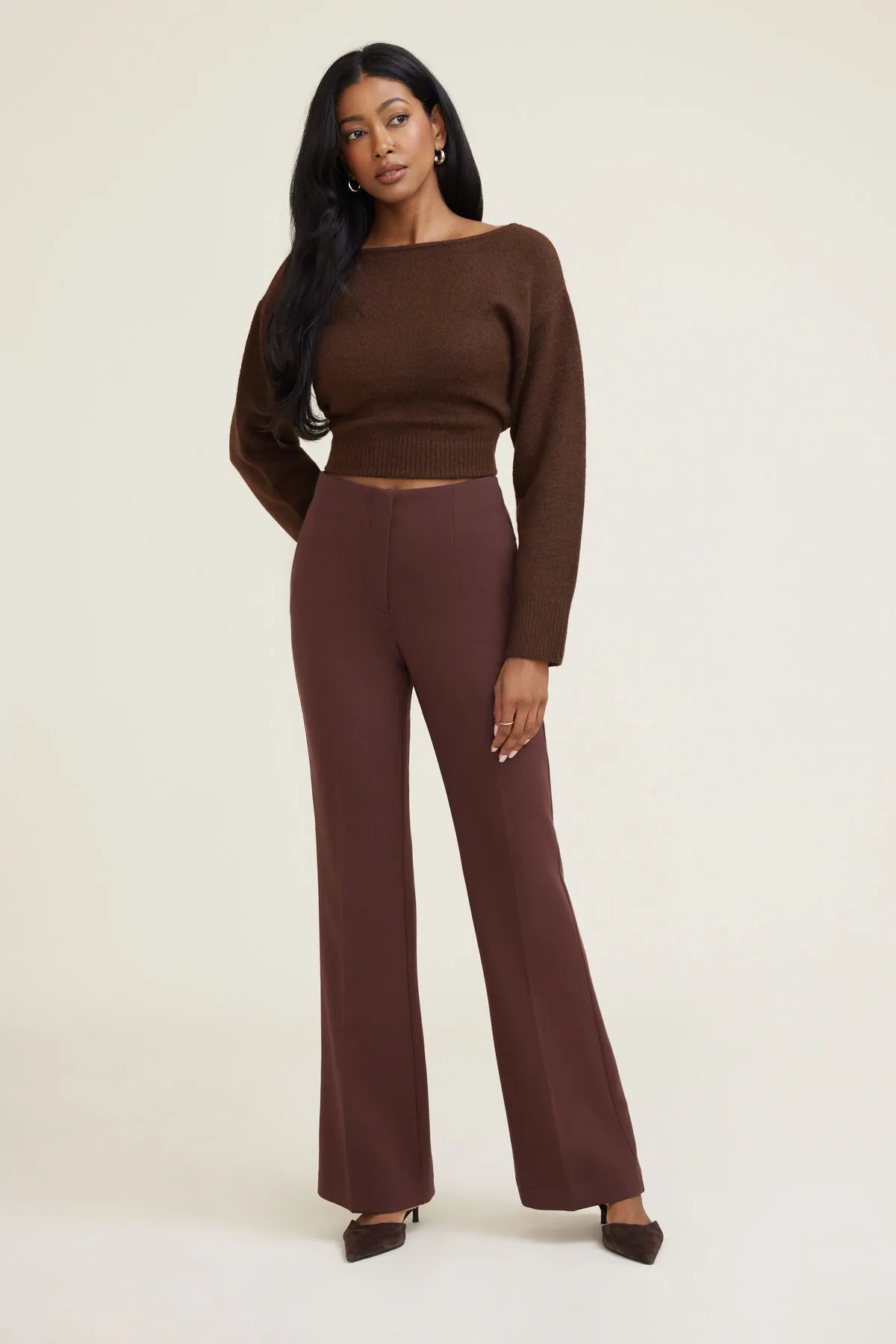 Stevie Slim Bootcut Pants sold by Dynamite