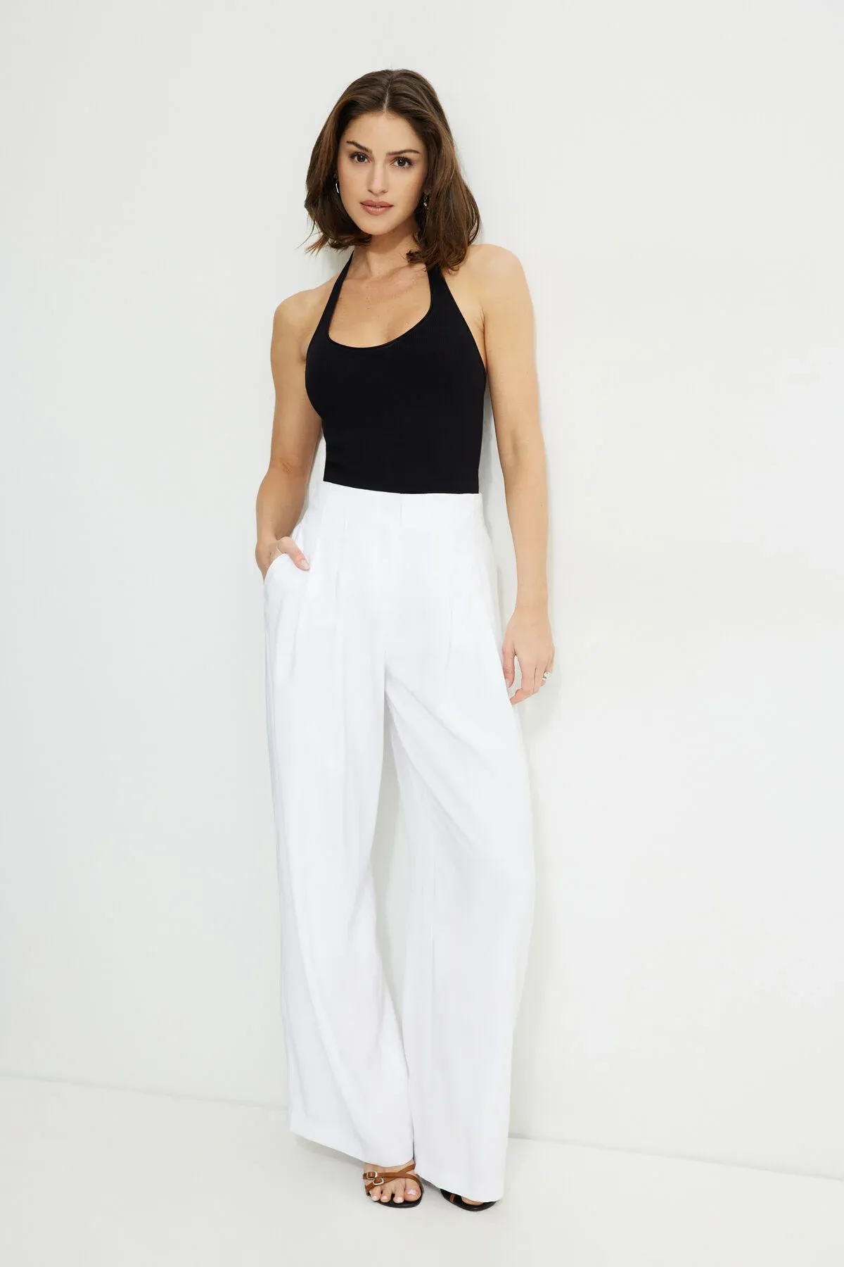 Pleated Wide Leg Pants sold by Dynamite