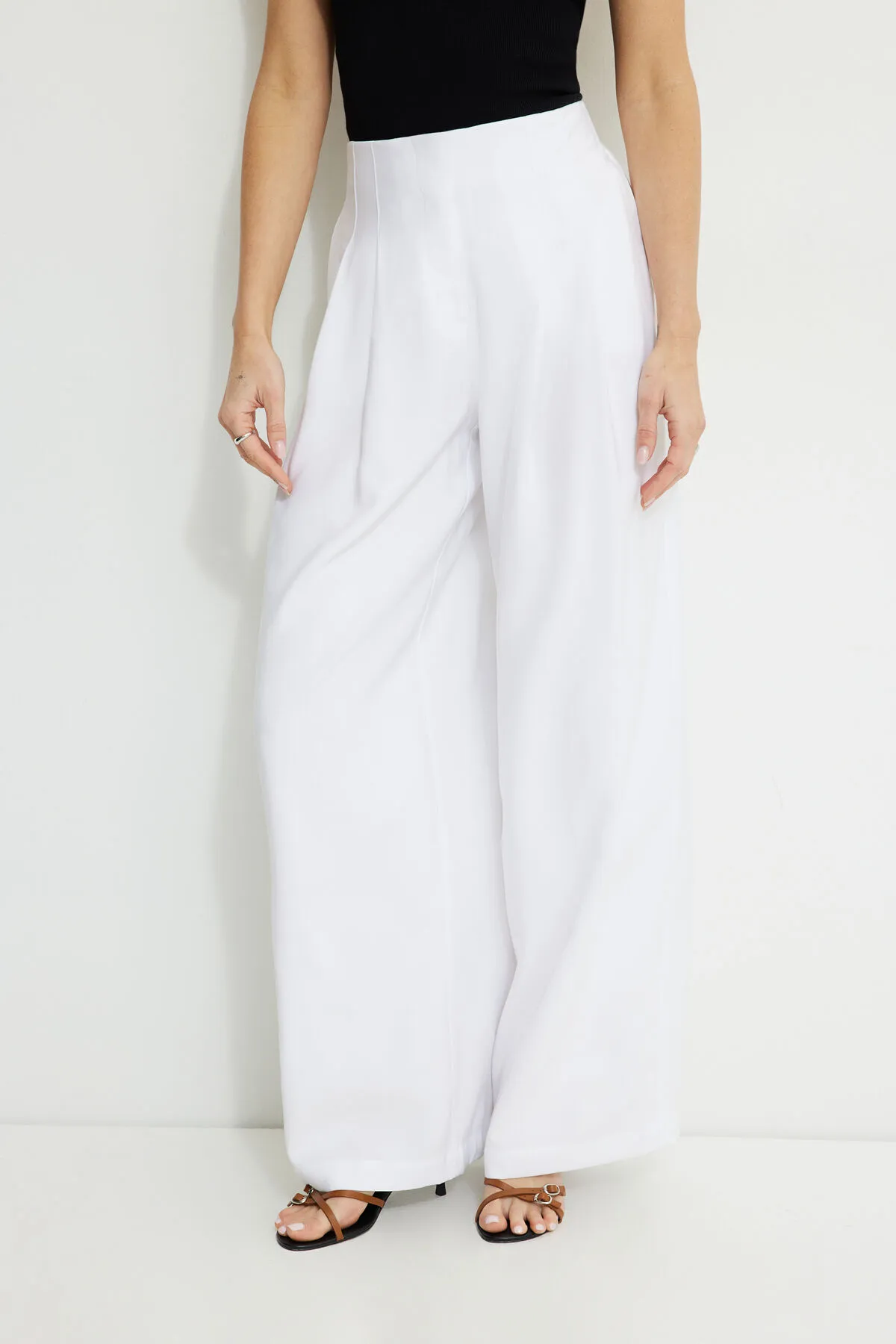 Pleated Wide Leg Pants sold by Dynamite product image thumbnail 3