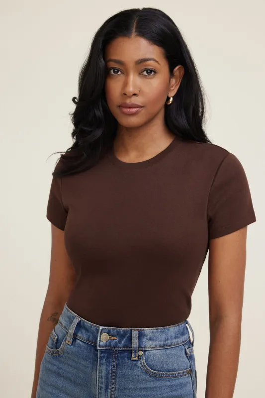 Emy Slim Cotton T Shirt sold by Dynamite