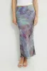 Printed Mermaid Maxi Skirt sold by Dynamite