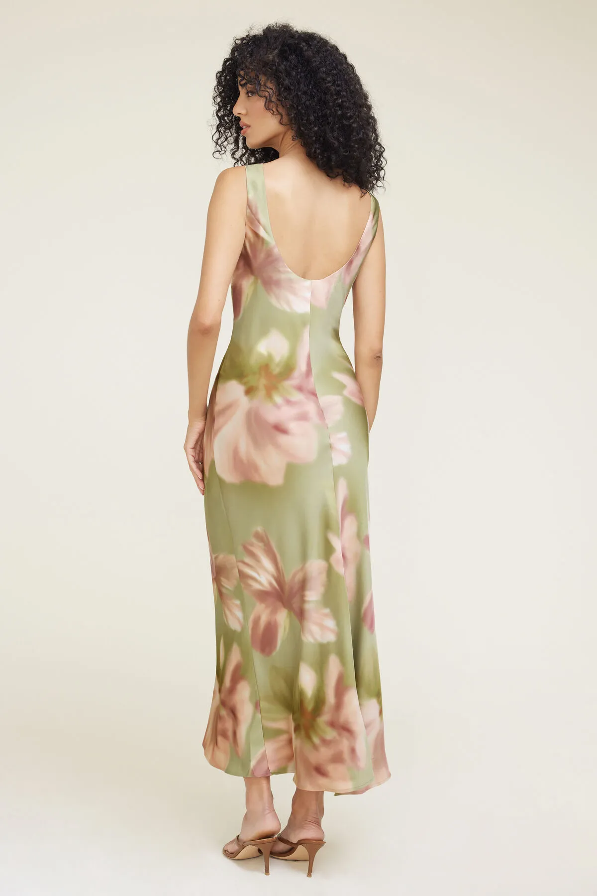 Liora Satin Maxi Slip Dress sold by Dynamite product image thumbnail 5
