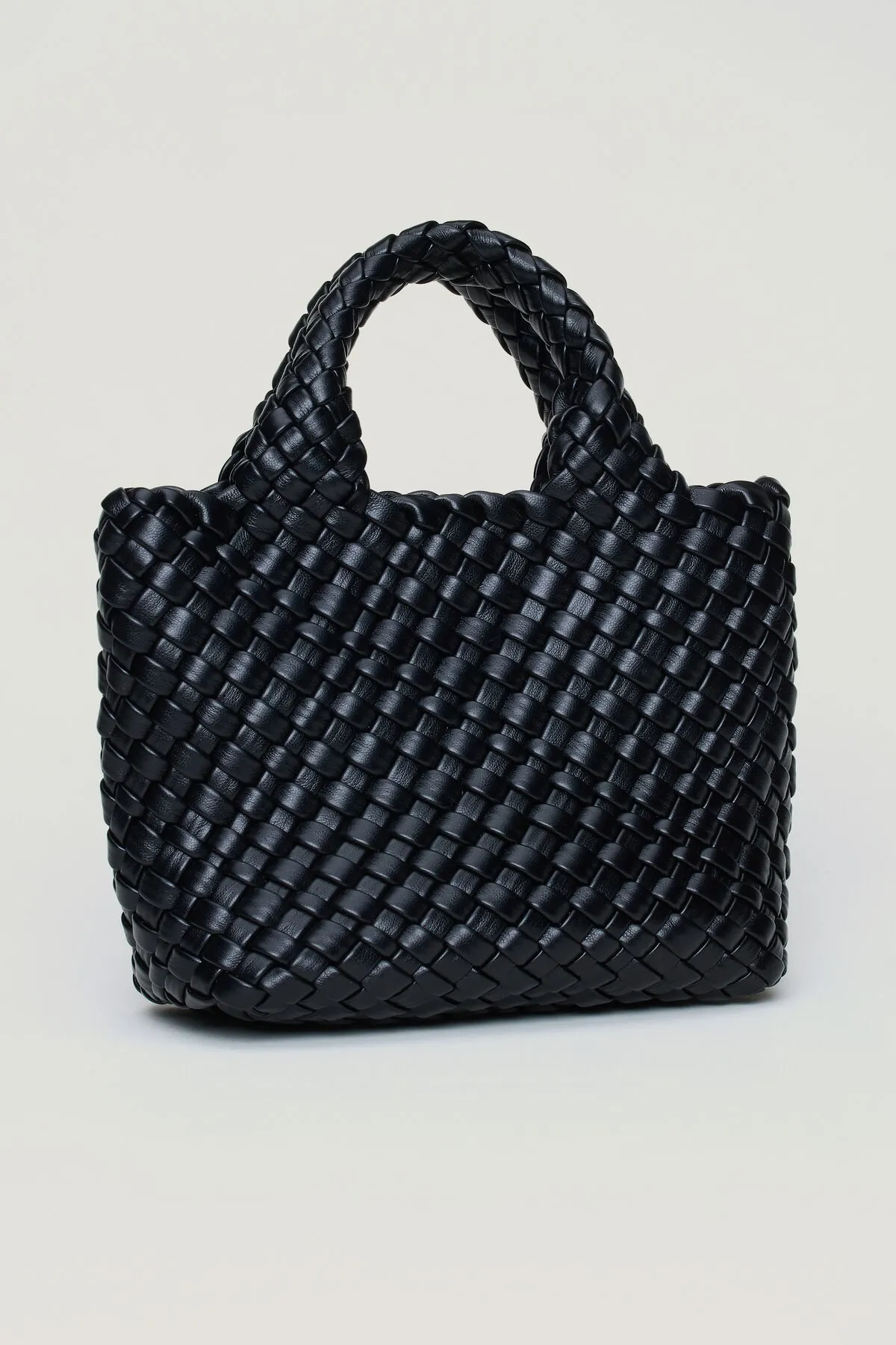 Mini Woven Faux Leather Tote sold by Dynamite product image thumbnail 2