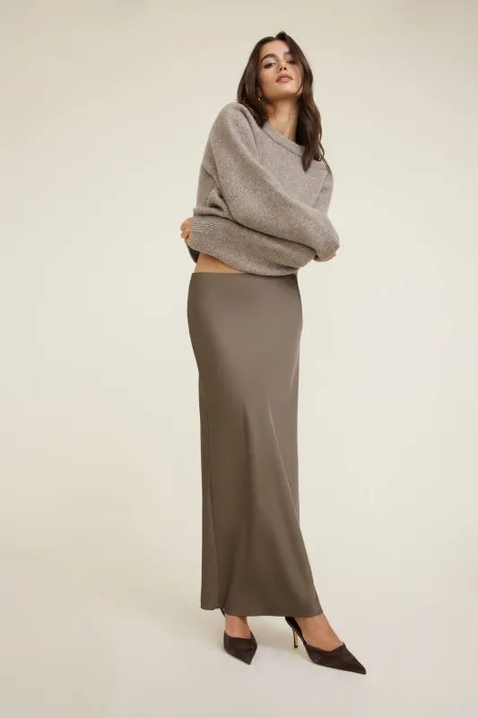 Satin Maxi Skirt sold by Dynamite
