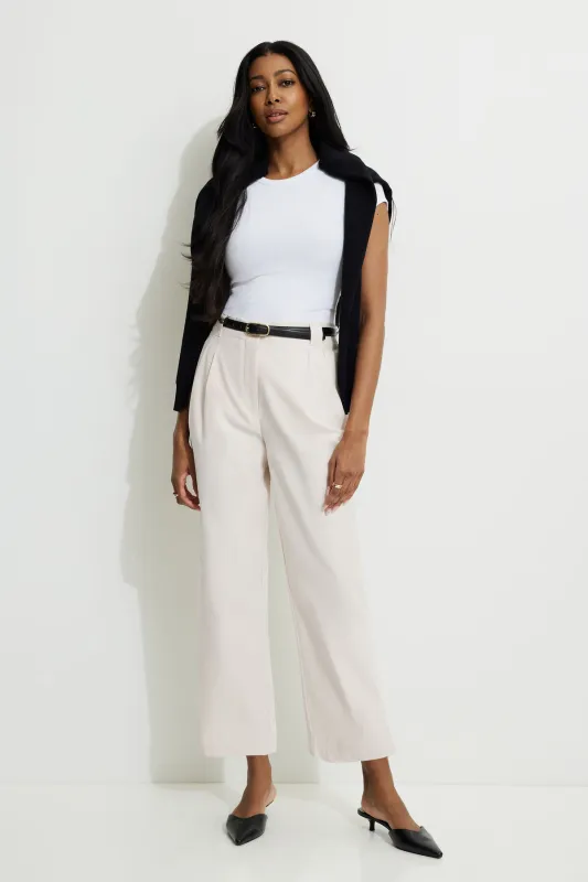 Straight High Waist Ankle Pants sold by Dynamite