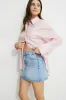 Monroe Striped Oversized Poplin Shirt sold by Dynamite