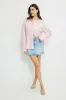 Monroe Striped Oversized Poplin Shirt sold by Dynamite