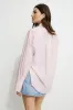 Monroe Striped Oversized Poplin Shirt sold by Dynamite