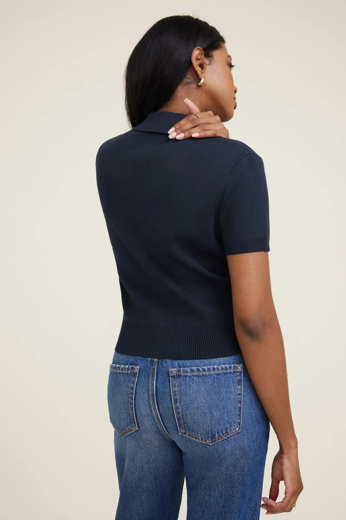 Polo Crewneck Cardigan sold by Dynamite product image thumbnail 5