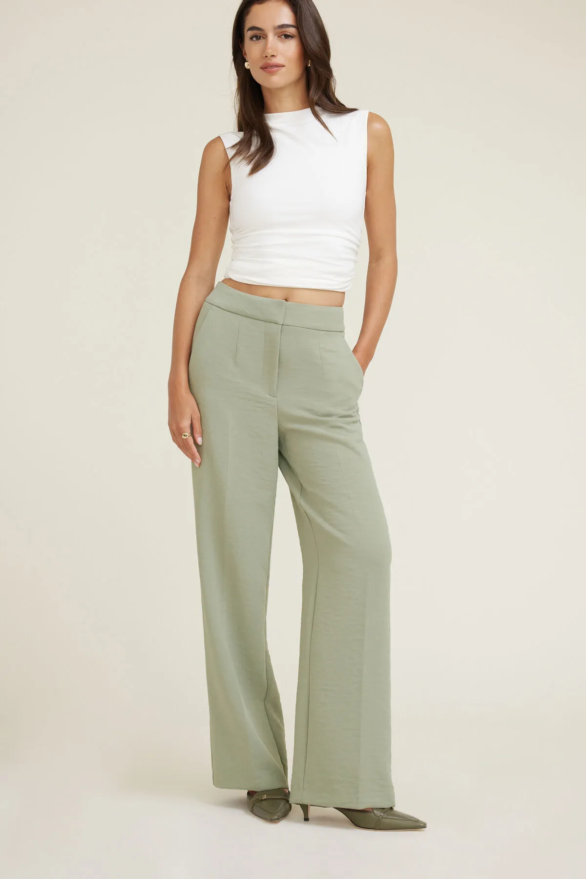 Yasmin Airflow Straight Leg Pants sold by Dynamite