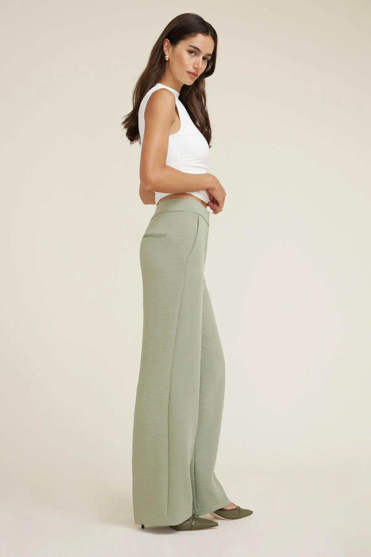 Yasmin Airflow Straight Leg Pants sold by Dynamite product image thumbnail 2