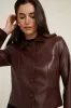Charlotte Short Faux Leather Jacket sold by Dynamite