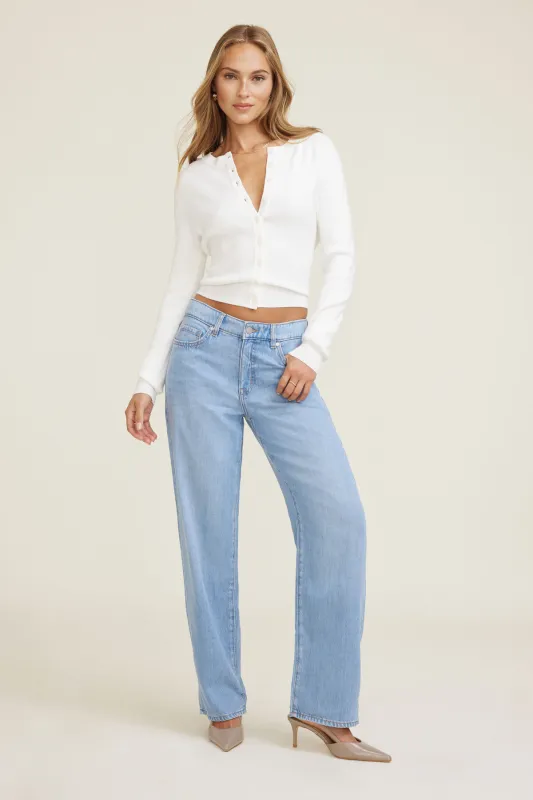 Mika Mid Rise Relaxed Tencel™ Jeans sold by Dynamite
