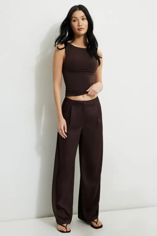 Wide Leg Satin Pants sold by Dynamite