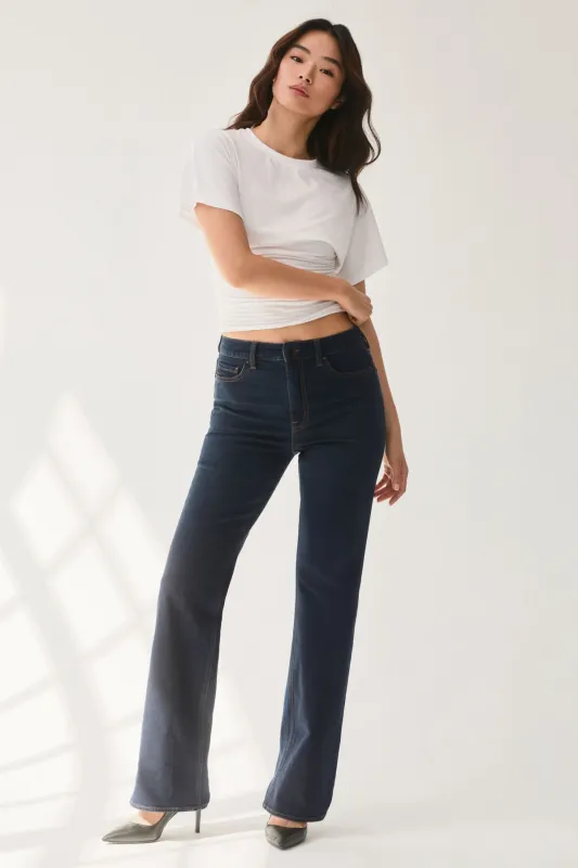 Elodie Stretch High Rise Bootcut Jeans sold by Dynamite