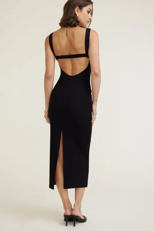Open Back Ponte Maxi Dress sold by Dynamite