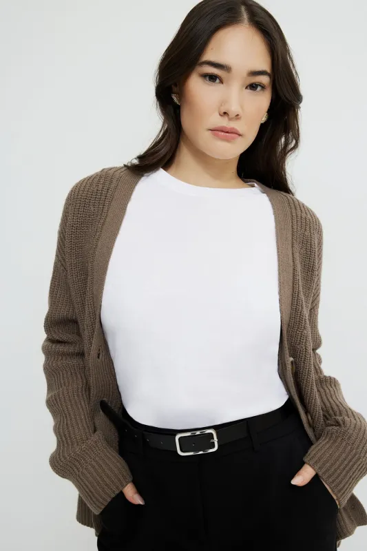 Skinny Round Square Buckle Belt sold by Dynamite