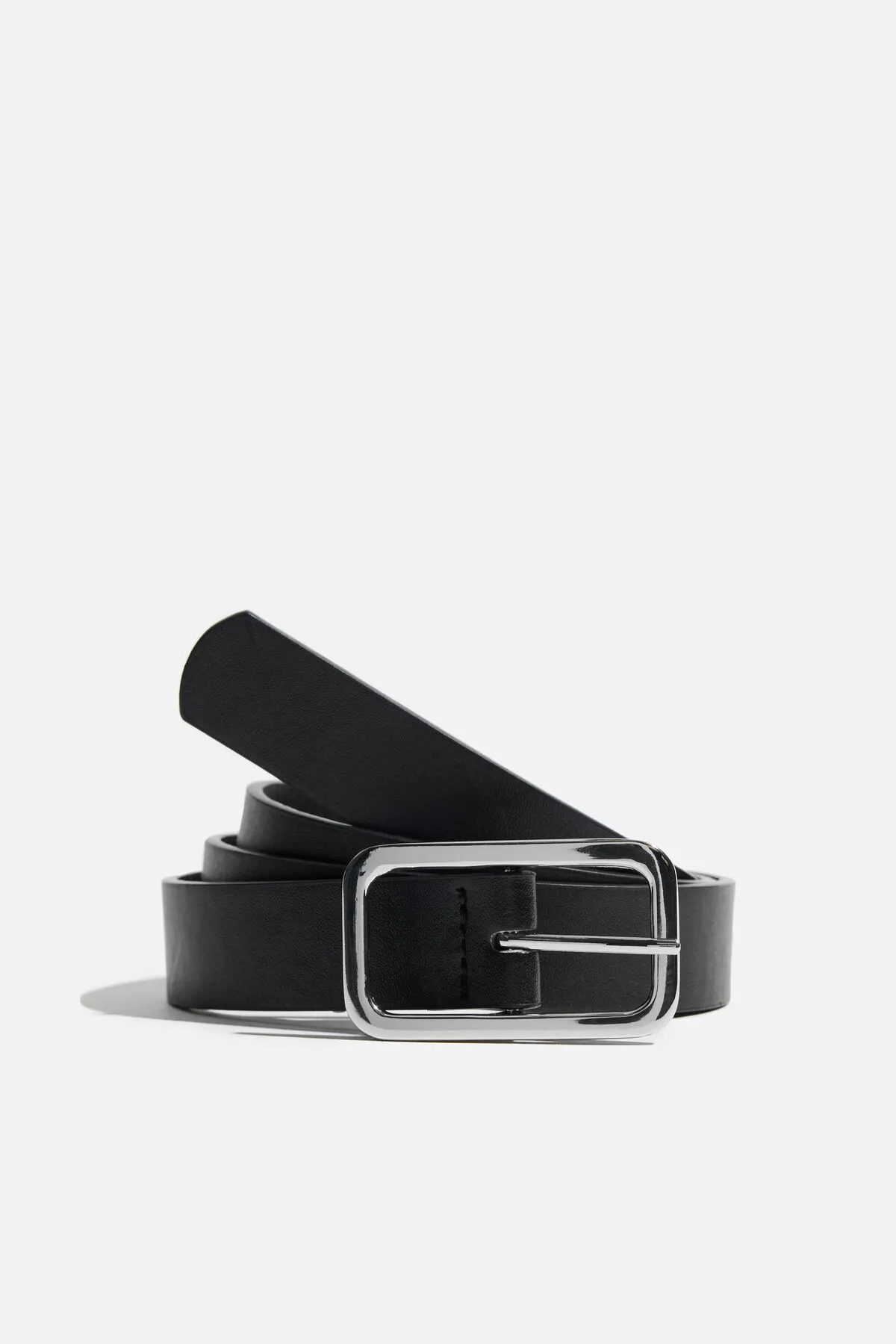 Skinny Round Square Buckle Belt sold by Dynamite product image thumbnail 2