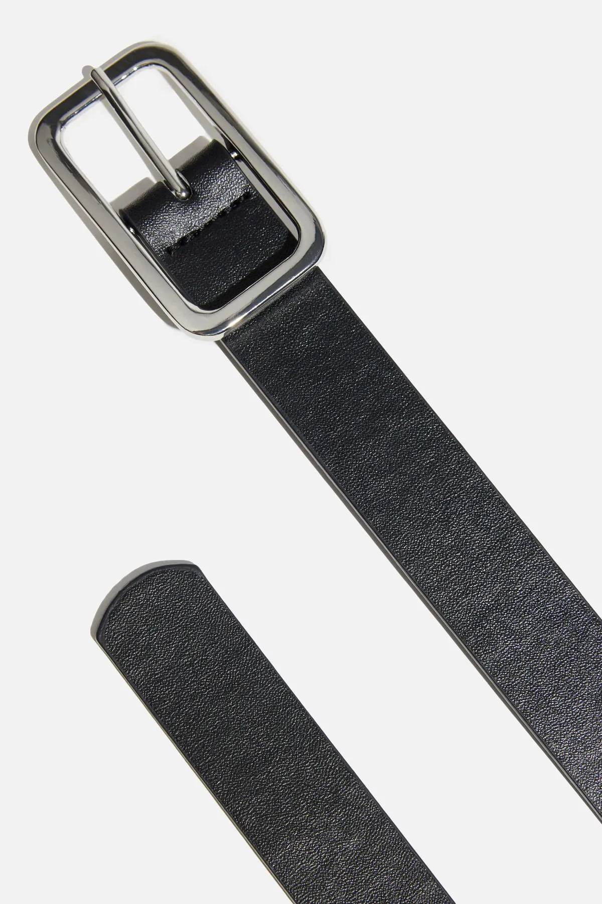 Skinny Round Square Buckle Belt sold by Dynamite product image thumbnail 4