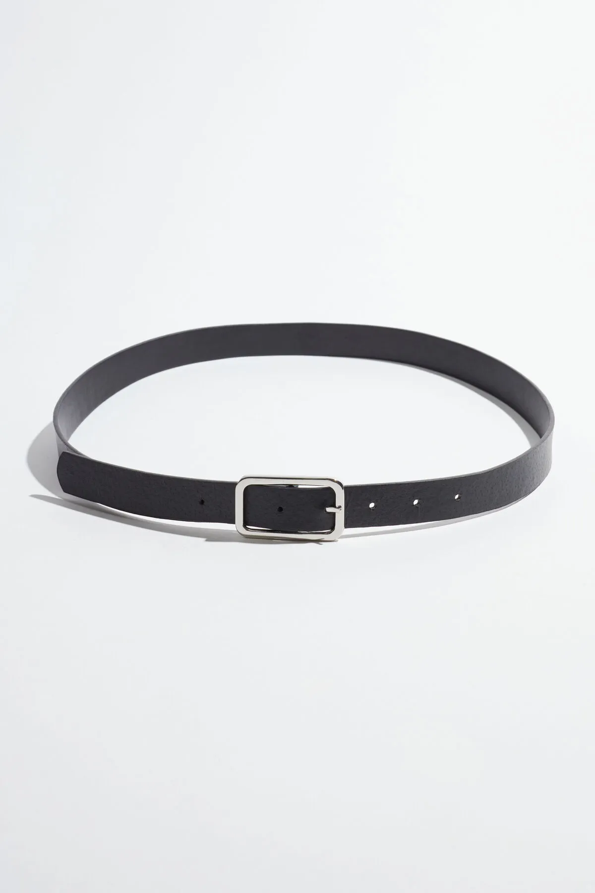 Skinny Round Square Buckle Belt sold by Dynamite product image thumbnail 5