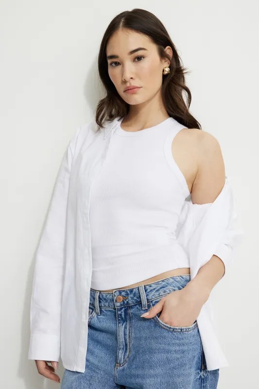 Tedi Ribbed Tank Top sold by Dynamite