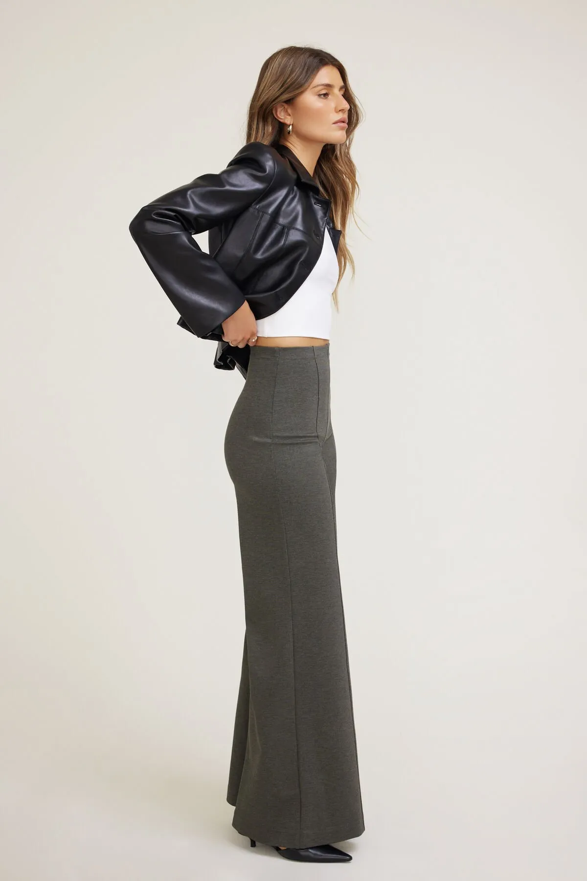 Wide Leg Ponte Pants sold by Dynamite product image thumbnail 5
